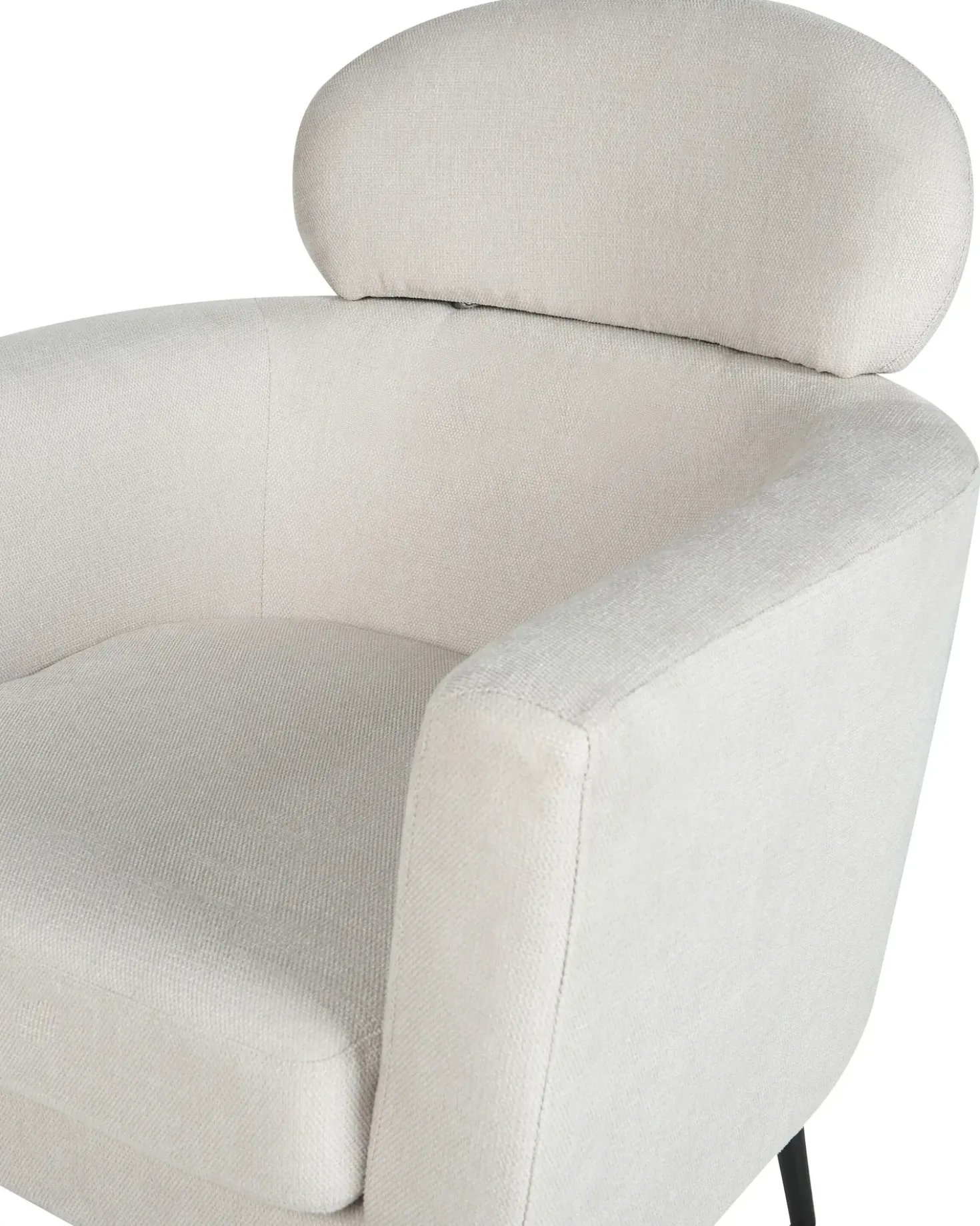Poltrona SOBY Tessuto Bianco sporco
