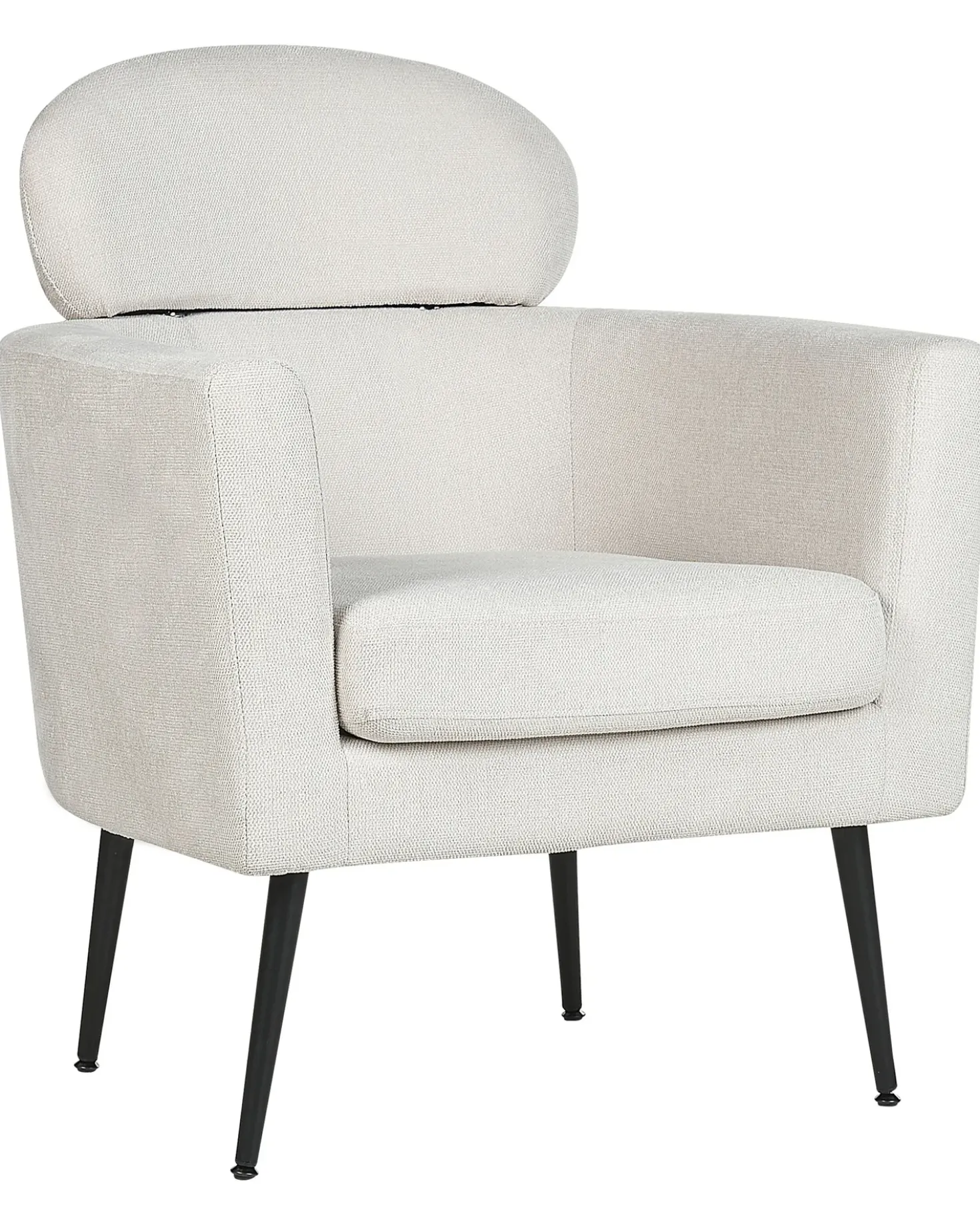 Poltrona SOBY Tessuto Bianco sporco