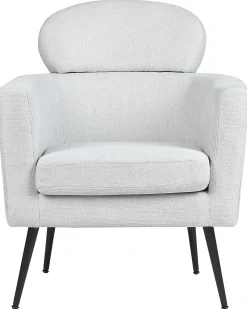 Poltrona SOBY Tessuto Grigio chiaro