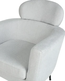 Poltrona SOBY Tessuto Grigio chiaro