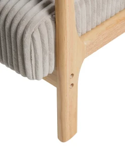 Poltrona SORSELE Velluto a coste Beige