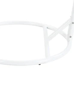 Poltrona sospesa con supporto da pavimento ALLERA Metallo Bianco