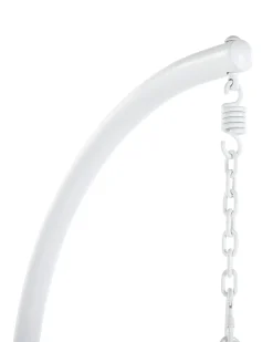 Poltrona sospesa con supporto da pavimento ALLERA Metallo Bianco