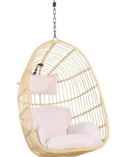 Poltrona sospesa con supporto da pavimento CASOLI Rattan sintetico (PE) Naturale