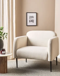 Poltrona STOUBY Lino Beige chiaro