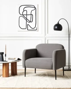 Poltrona STOUBY Lino Grigio