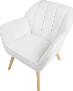 Poltrona TORUD Tessuto Bianco