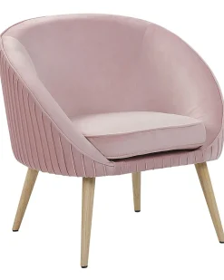 Poltrona TROMSO Velluto Rosa