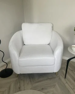 Poltrona TROSA Tessuto Beige chiaro