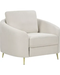 Poltrona TROSA Tessuto Beige chiaro