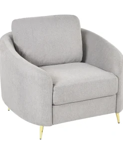 Poltrona TROSA Tessuto Grigio chiaro