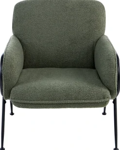 Poltrona TRYSNES Bouclé Verde