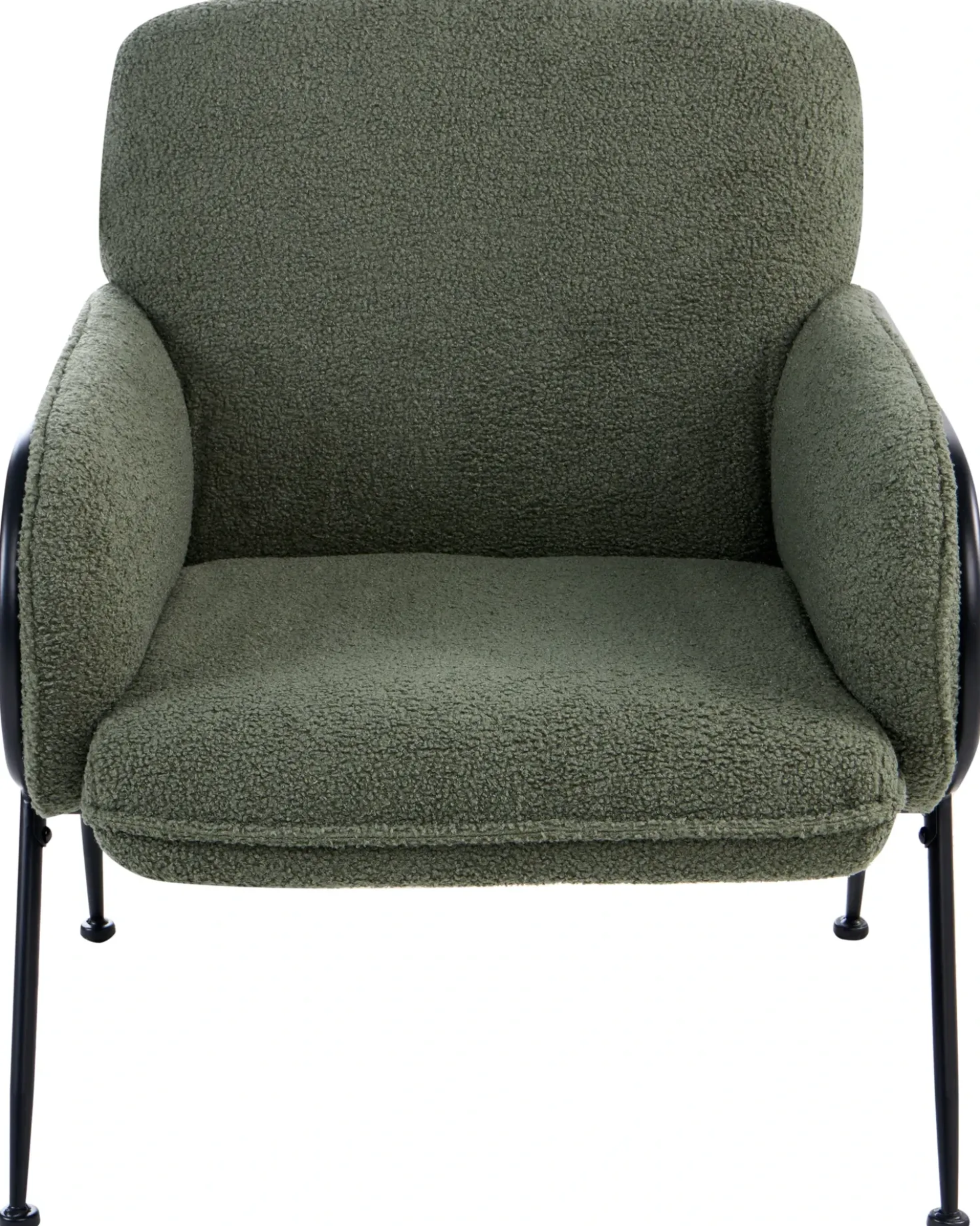 Poltrona TRYSNES Bouclé Verde