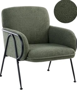 Poltrona TRYSNES Bouclé Verde