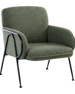 Poltrona TRYSNES Bouclé Verde