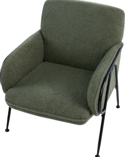 Poltrona TRYSNES Bouclé Verde
