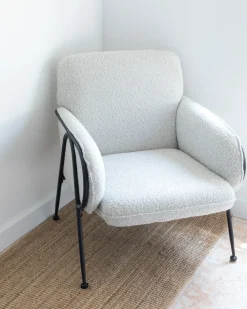 Poltrona TRYSNES Tessuto Beige chiaro