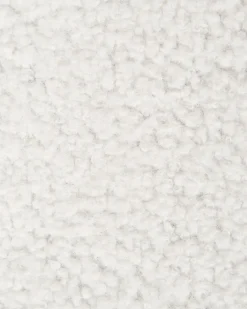 Poltrona TUMBA con poggiapiedi Bouclé Bianco