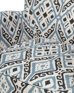 Poltrona TUMBA con poggiapiedi Tessuto Multicolore