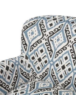 Poltrona TUMBA con poggiapiedi Tessuto Multicolore