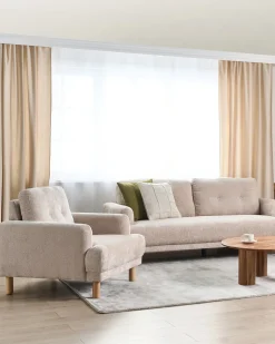 Poltrona TUVE Bouclé Beige