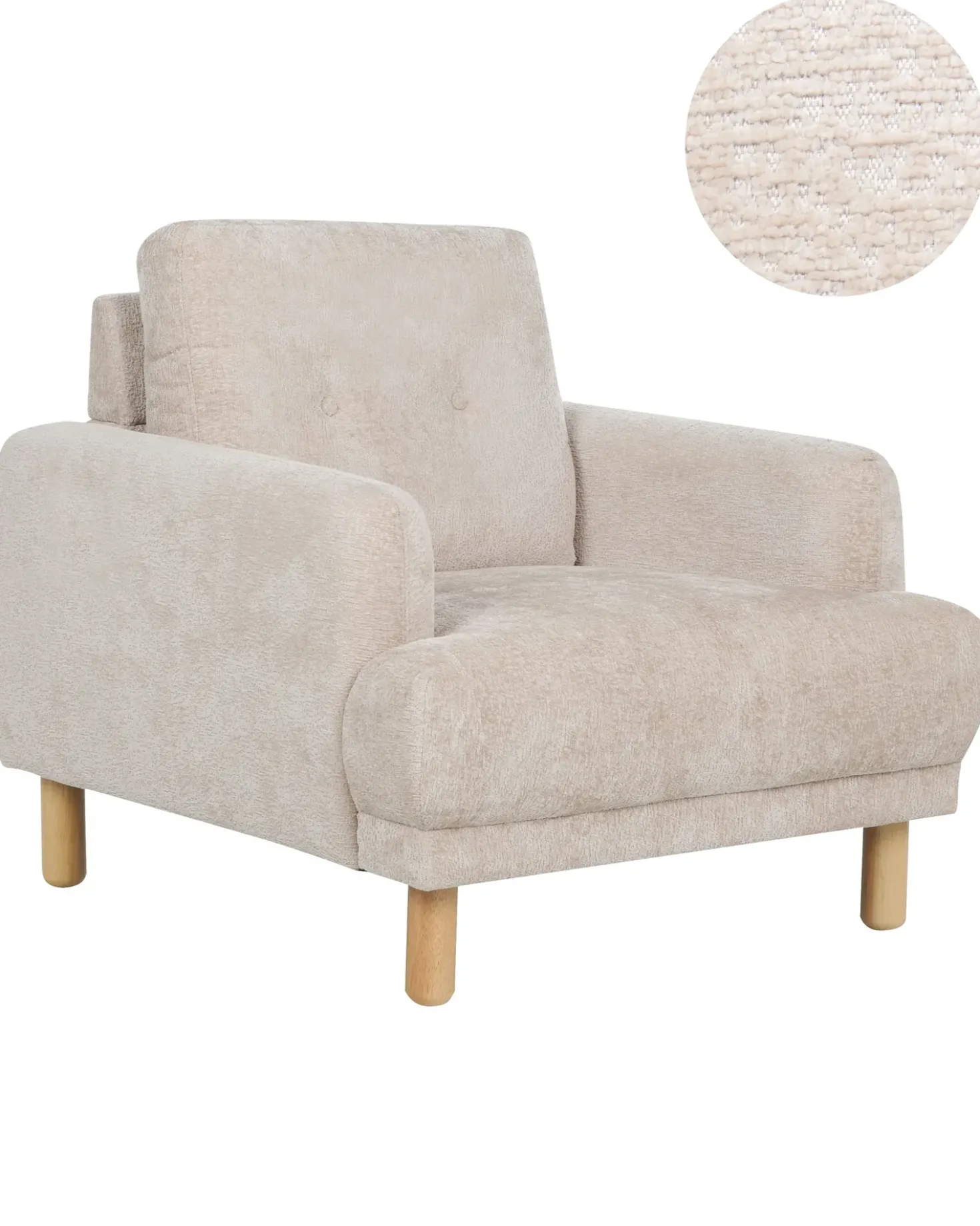 Poltrona TUVE Bouclé Beige