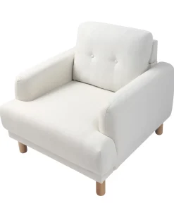Poltrona TUVE Tessuto Bianco sporco