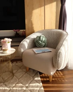 Poltrona UMEA Tessuto Beige chiaro