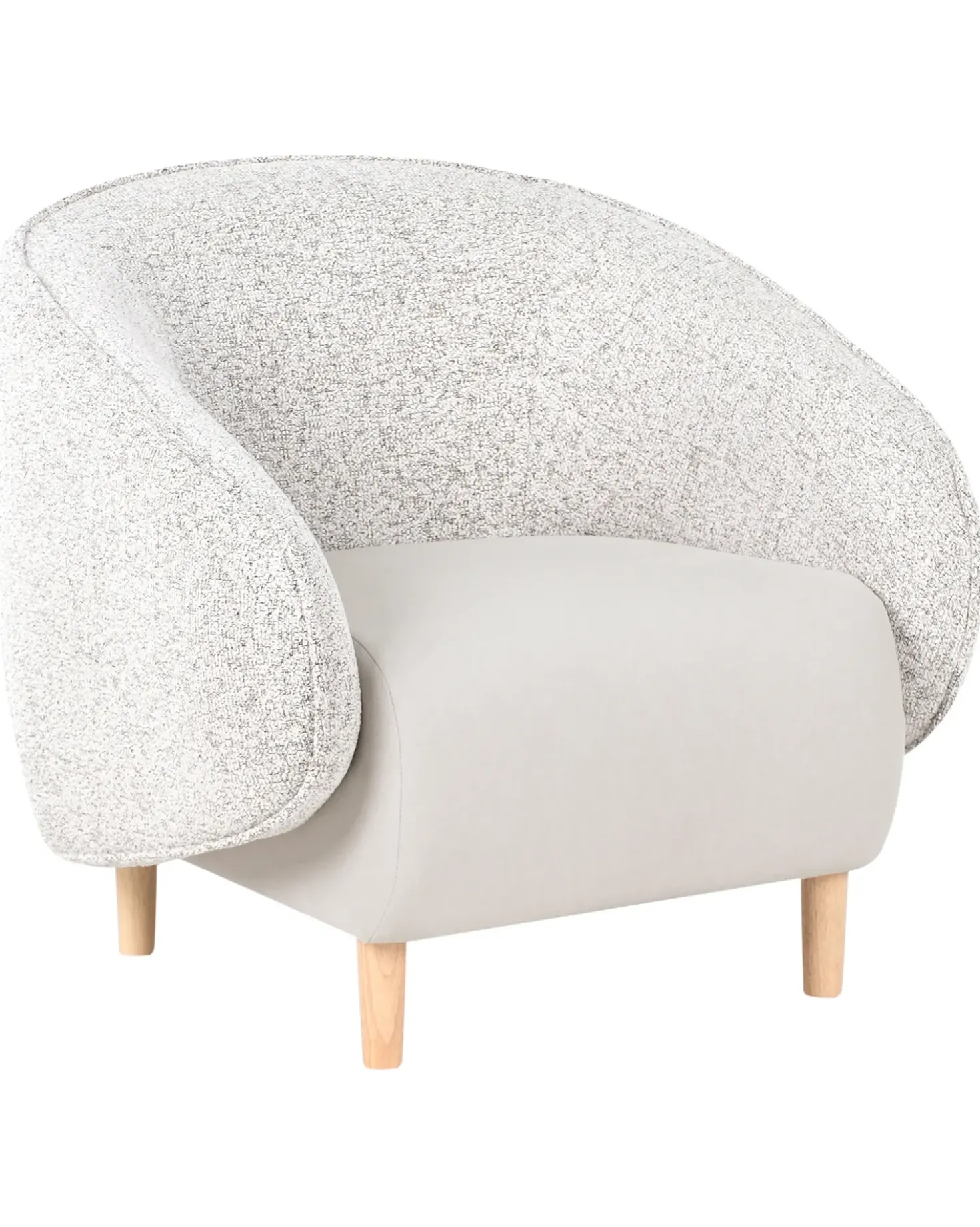 Poltrona UMEA Tessuto Beige chiaro
