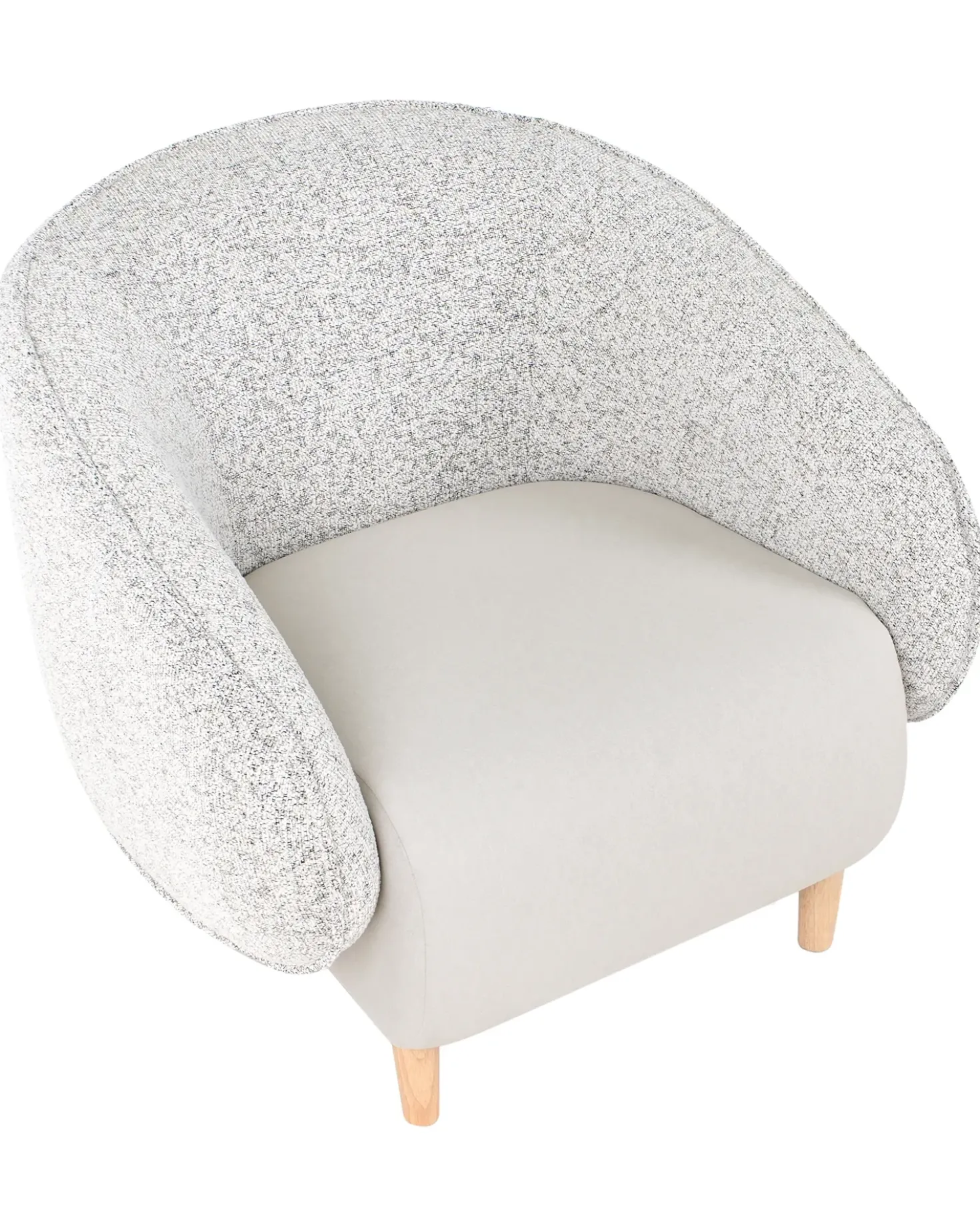 Poltrona UMEA Tessuto Beige chiaro