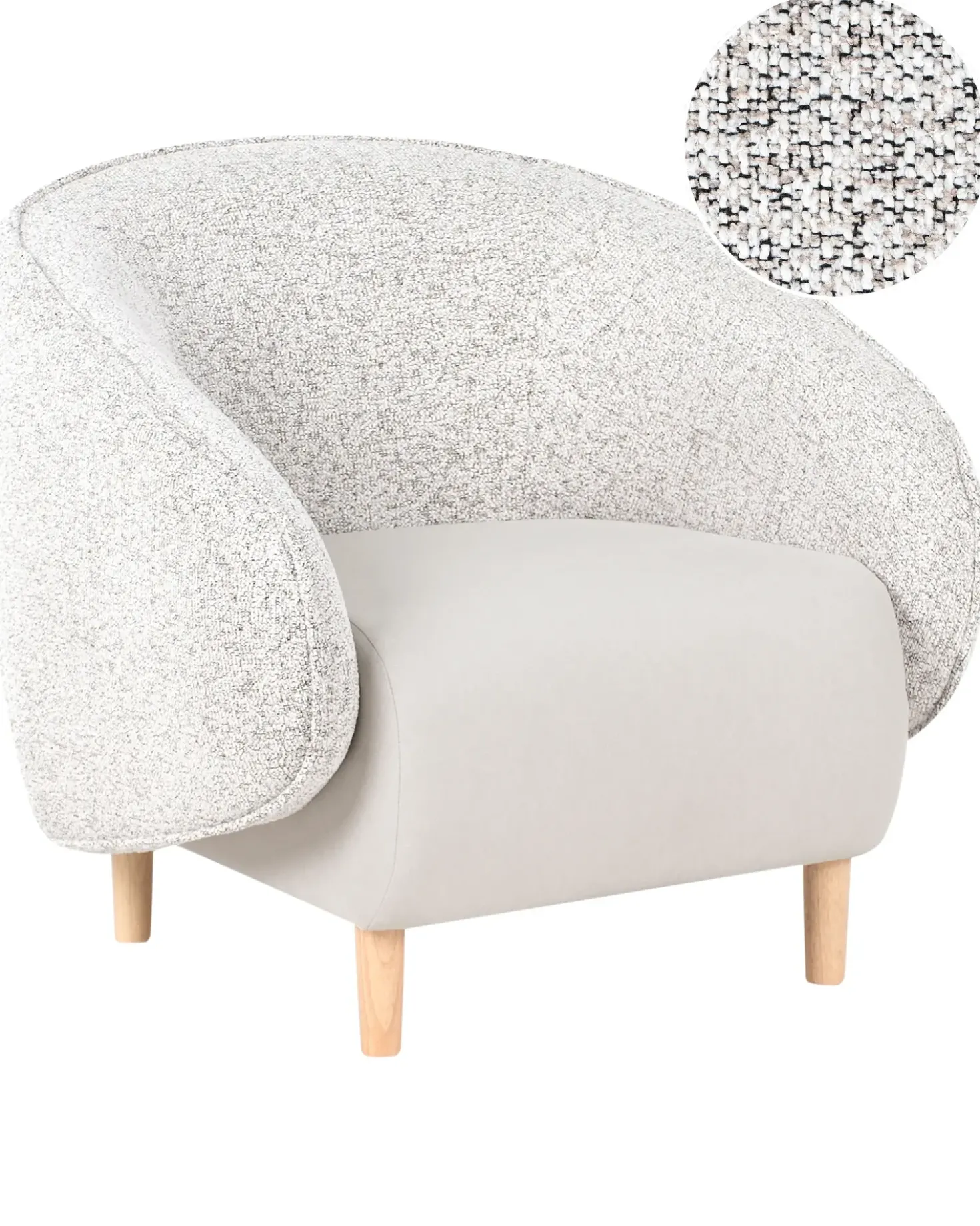 Poltrona UMEA Tessuto Beige chiaro