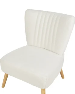 Poltrona VAASA Bouclé Bianco