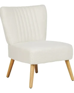 Poltrona VAASA Bouclé Bianco
