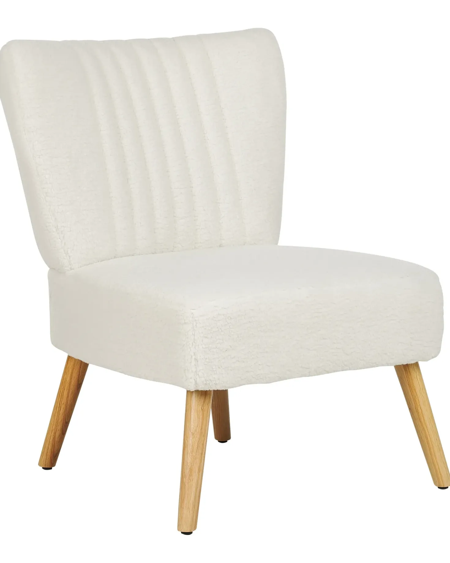 Poltrona VAASA Bouclé Bianco
