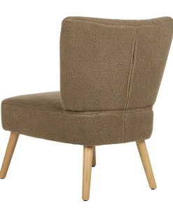 Poltrona VAASA Bouclé Marrone