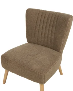 Poltrona VAASA Bouclé Marrone