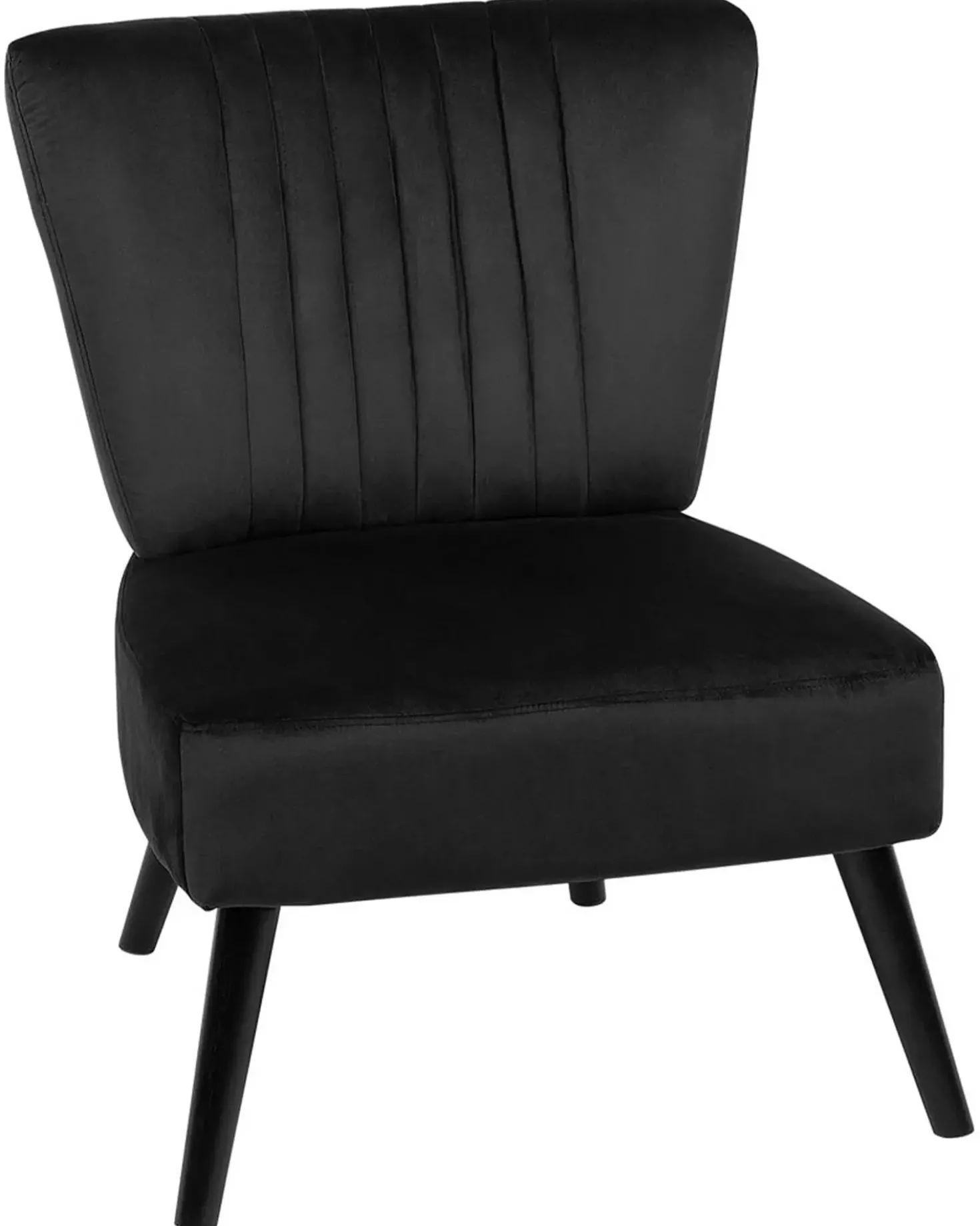 Poltrona VAASA Velluto Nero