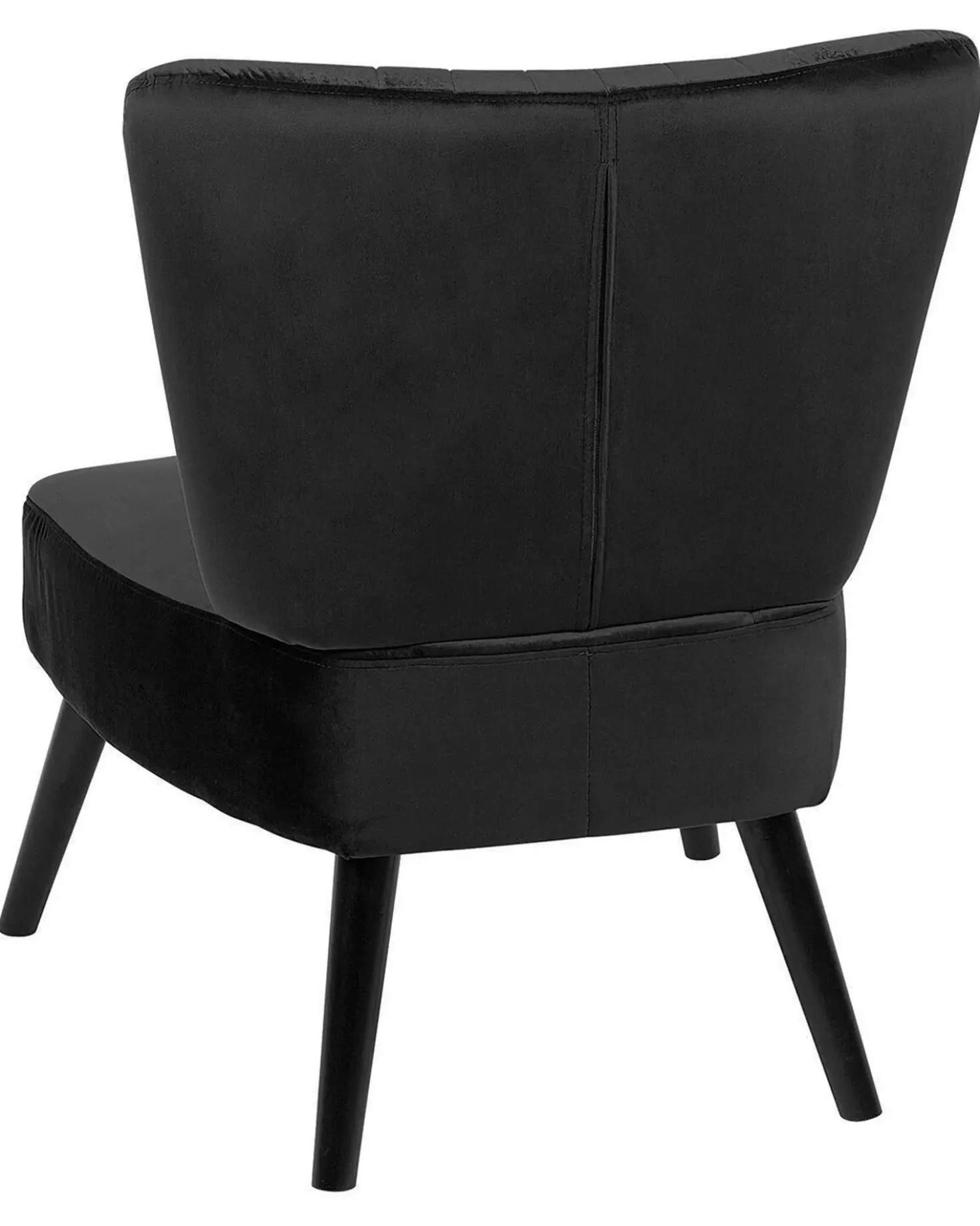 Poltrona VAASA Velluto Nero