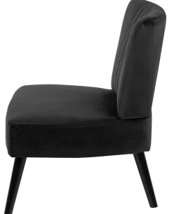 Poltrona VAASA Velluto Nero