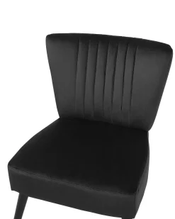 Poltrona VAASA Velluto Nero