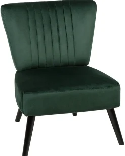 Poltrona VAASA Velluto Verde smeraldo