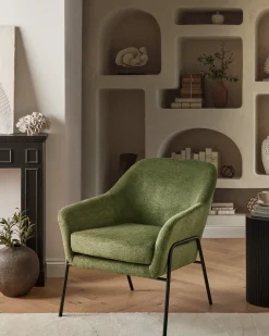 Poltrona VEDDIGE Tessuto Verde