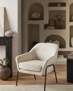 Poltrona VEDDIGE Tessuto Beige