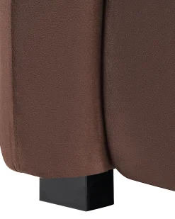 Poltrona VELTADA Velluto Marrone scuro