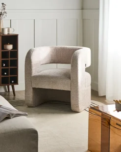 Poltrona VIDSEL Ciniglia Beige