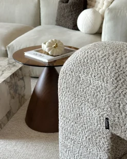 Poltrona VIDSEL Ciniglia Beige