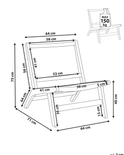 Poltrona VILLAZ Legno Marrone