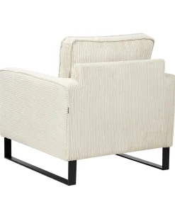 Poltrona VIND Velluto a coste Beige chiaro