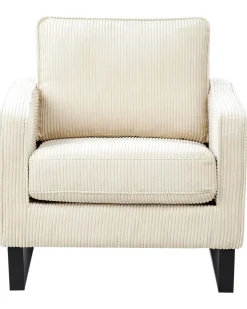 Poltrona VIND Velluto a coste Beige chiaro