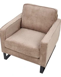 Poltrona VIND Velluto a coste Beige